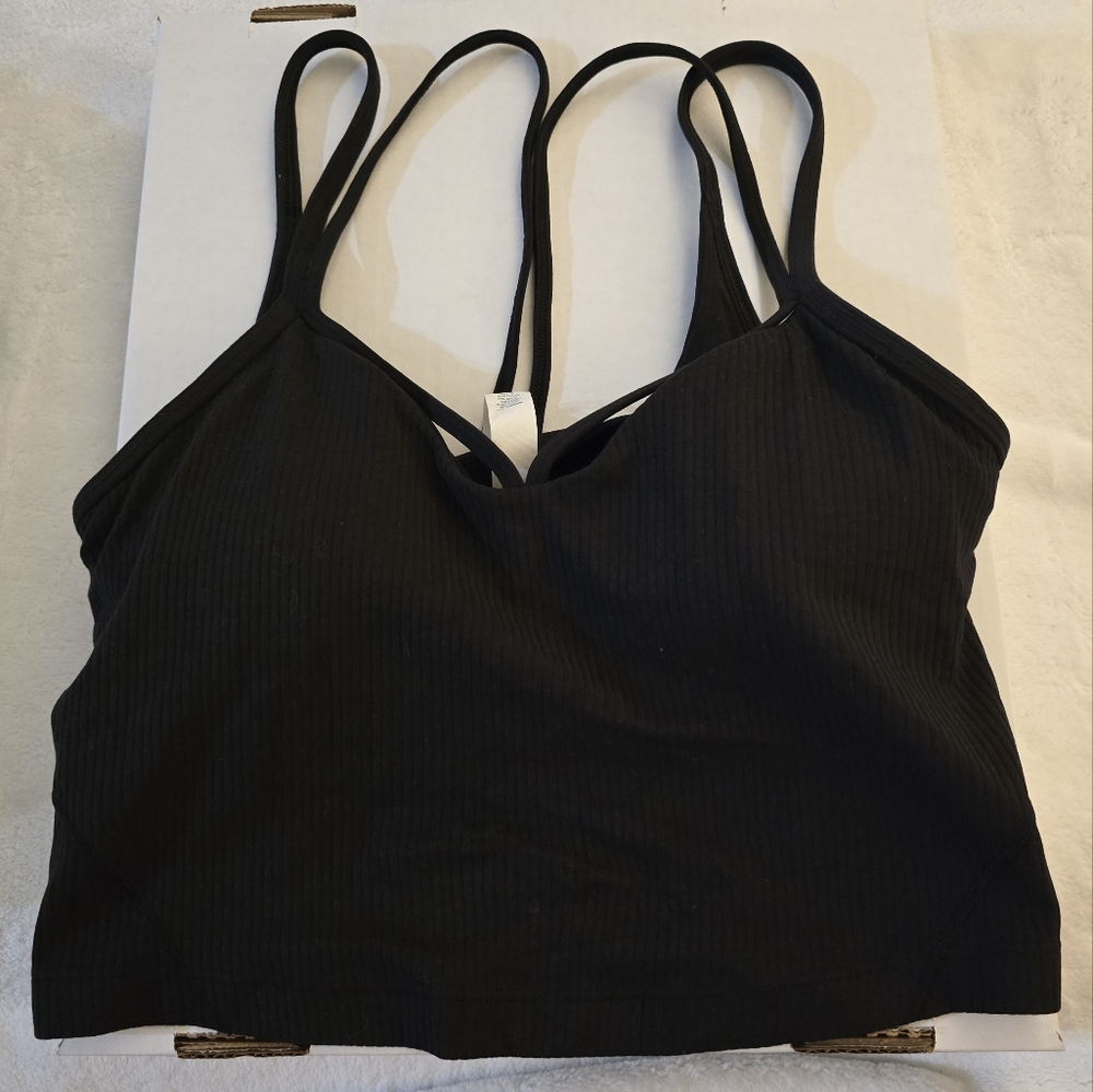 Lululemon Align Strappy Ribbed Tank Top - Size 4 - Black